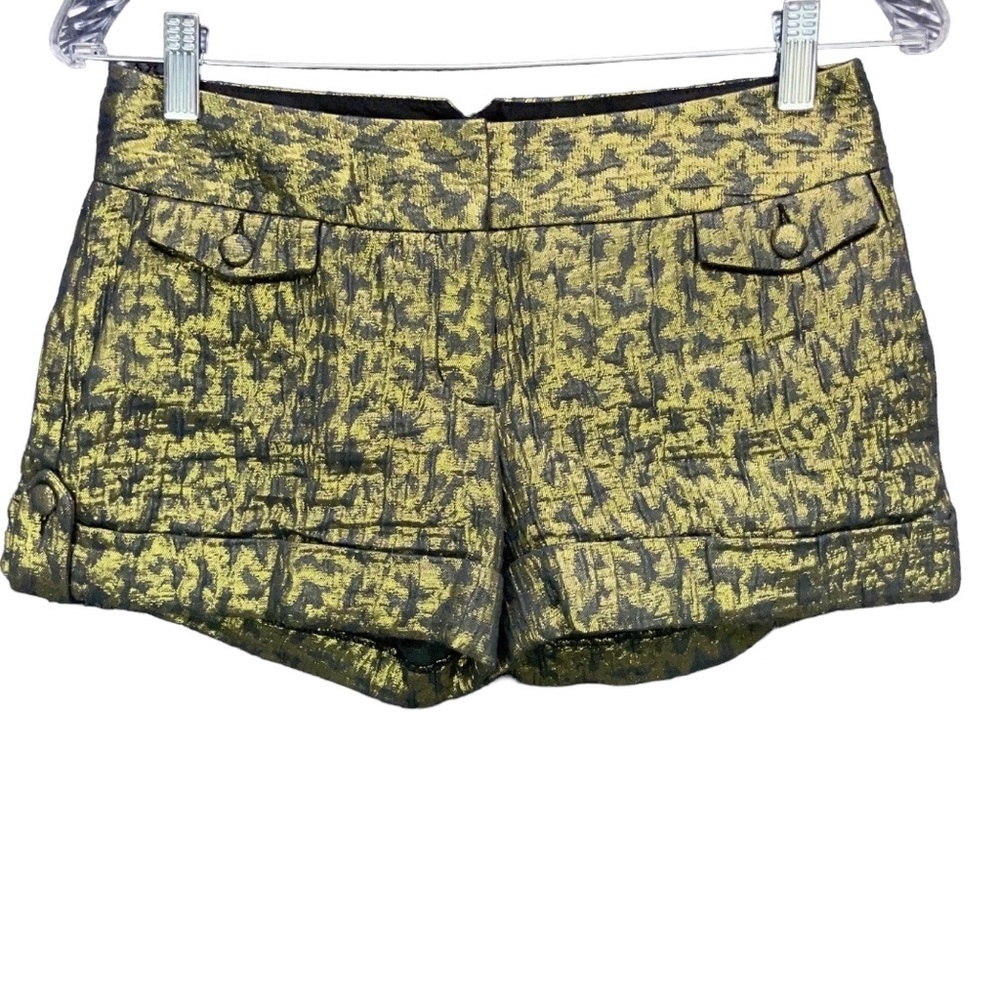Express Black and Gold Women Shorts